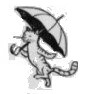 -Where is the cat? -The cat is under the umbrella. (ESSENTIAL ENGLISH by C.E.Eckersley) 